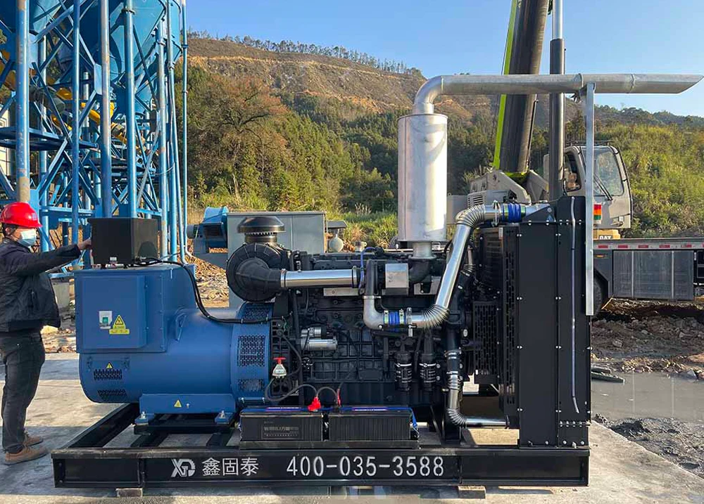 400kWディーゼル発電機セットのメンテナンス。